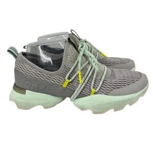 Sorel Kinetic Impact Lace Up Sneakers Dove Gray Sea Salt Women's Size 7.5